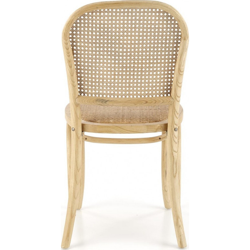 Krzesło drewniane Halmar K502 - rattan, styl boho | Sklep mebli