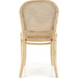 Krzesło drewniane Halmar K502 - rattan, styl boho | Sklep mebli