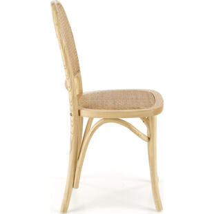 Krzesło drewniane Halmar K502 - rattan, styl boho | Sklep mebli