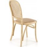 Krzesło drewniane Halmar K502 - rattan, styl boho | Sklep mebli