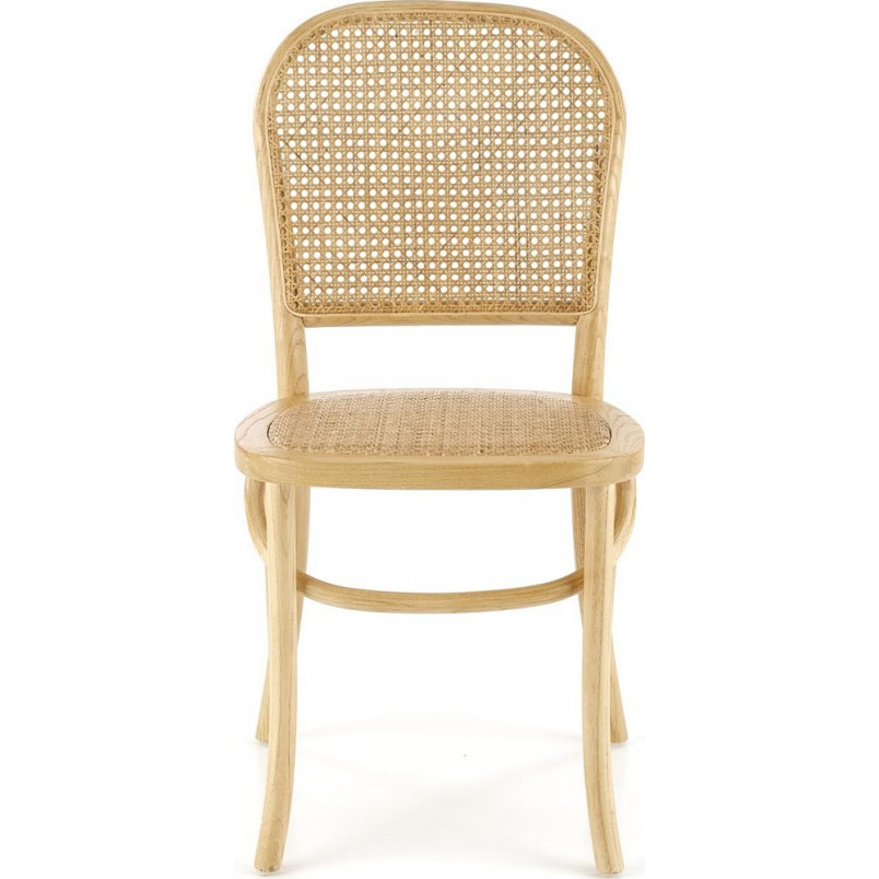 Krzesło drewniane Halmar K502 - rattan, styl boho | Sklep mebli