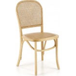 Krzesło drewniane Halmar K502 - rattan, styl boho | Sklep mebli