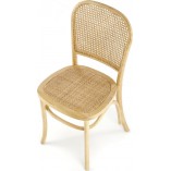 Krzesło drewniane Halmar K502 - rattan, styl boho | Sklep mebli