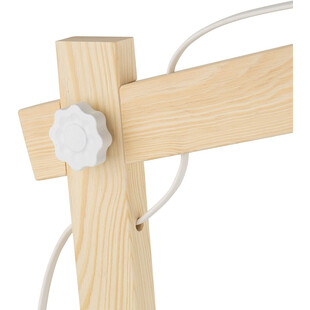 Lampa biurkowa skandynawska Oslo biały / drewno TK Lighting