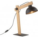 Lampa biurkowa loft Oslo czarny / drewno TK Lighting