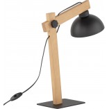 Lampa biurkowa loft Oslo czarny / drewno TK Lighting