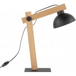 Lampa biurkowa loft Oslo czarny / drewno TK Lighting