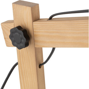 Lampa biurkowa loft Oslo czarny / drewno TK Lighting