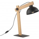 Lampa biurkowa loft Oslo czarny / drewno TK Lighting
