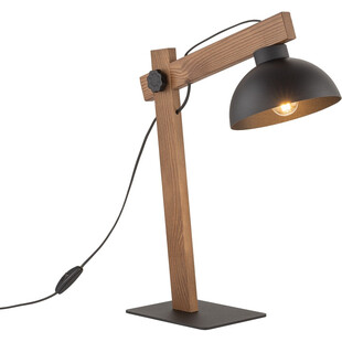 Lampa biurkowa loft Oslo czarny / orzech TK Lighting
