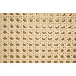 Fotel welurowy boho Ilario beż / czarny / rattan Halmar