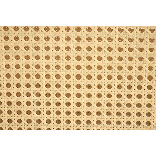 Fotel welurowy boho Ilario beż / czarny / rattan Halmar