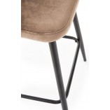 Krzesło barowe tapicerowane H-96 65cm beżowe Halmar