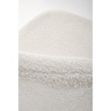 Krzesło barowe tapicerowane H119 Boucle 65cm kremowy / czarny Halmar