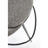 Krzesło barowe Halmar H118 - Szare/Czarny | Komfort i styl