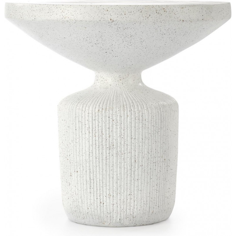 Stolik boczny Giza Halmar | Japandi, biały, 54cm