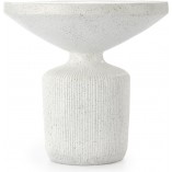 Stolik boczny Giza Halmar | Japandi, biały, 54cm