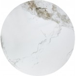Stolik okrągły Genesis Halmar | Biały marmur, orzech, złoto - Kup online