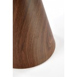 Stolik boczny Genesis Halmar | Biały marmur, orzech, złoto - 50cm