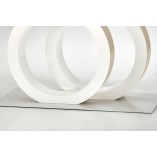 Stół nowoczesny rozkładany Galardo 160x90cm biały / złoty Halmar