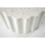 Stolik okrągły Halmar Fara 41cm biały | Japandi