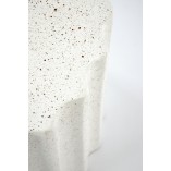 Stolik okrągły Halmar Fara 41cm biały | Japandi