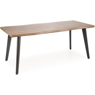 Stół rozkładany loft Dickson II 150x90cm dąb naturalny / czarny Halmar