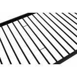 Łóżko piętrowe metalowe Bunky 90x200cm czarne Halmar
