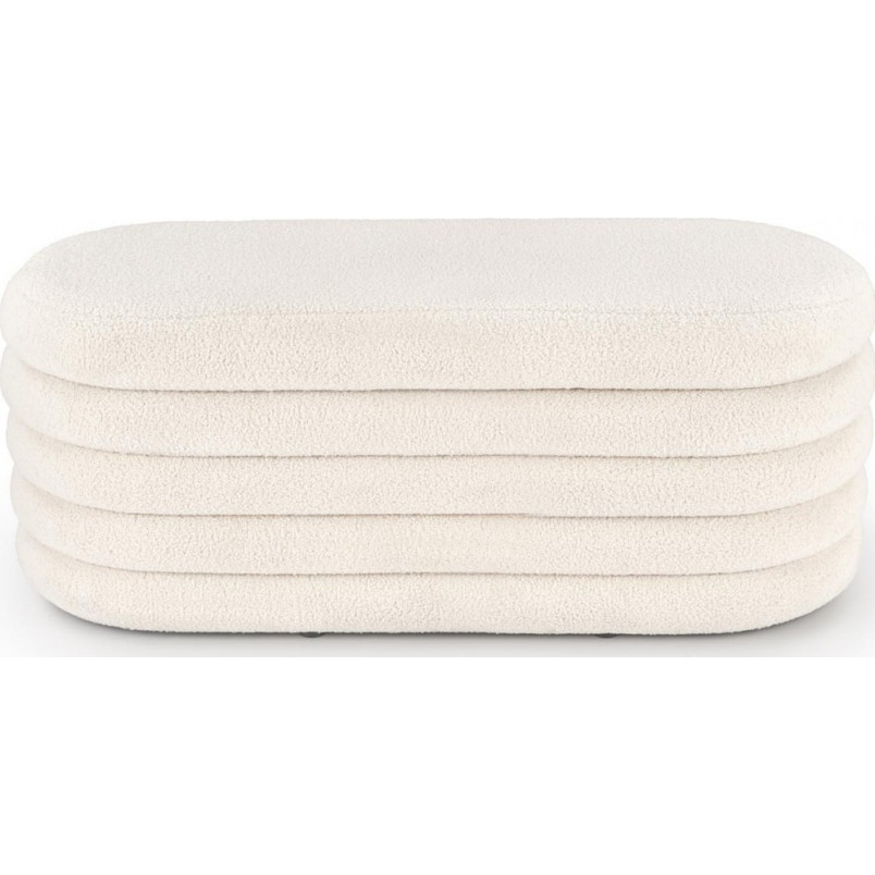 Ławka z pojemnikiem Bliss Boucle Halmar | Kremowa, 105cm