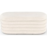 Ławka z pojemnikiem Bliss Boucle Halmar | Kremowa, 105cm
