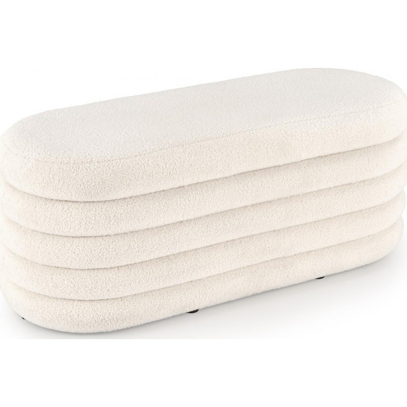 Ławka z pojemnikiem Bliss Boucle Halmar | Kremowa, 105cm