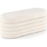 Ławka z pojemnikiem Bliss Boucle Halmar | Kremowa, 105cm