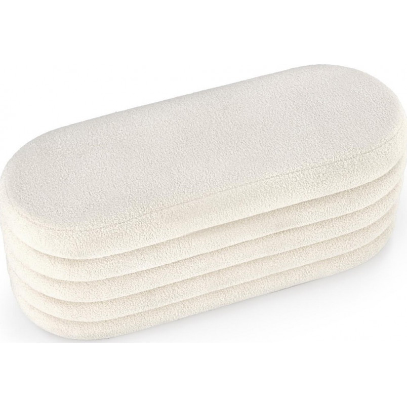 Ławka z pojemnikiem Bliss Boucle Halmar | Kremowa, 105cm