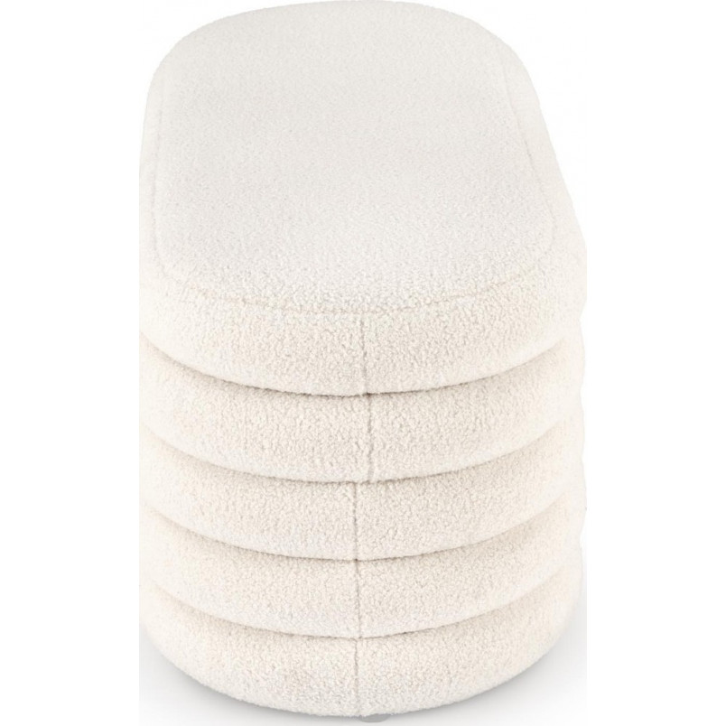 Ławka z pojemnikiem Bliss Boucle Halmar | Kremowa, 105cm
