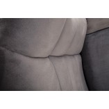Fotel bujany welurowy Bazalto szary Halmar | Komfort i styl