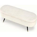 Ławka Aveiro Halmar 120cm | Schowek, Tapicerka Bouclé
