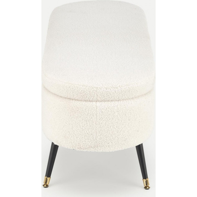Ławka Aveiro Halmar 120cm | Schowek, Tapicerka Bouclé