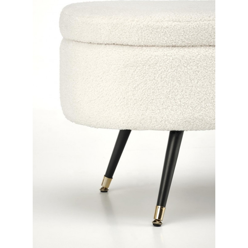 Ławka Aveiro Halmar 120cm | Schowek, Tapicerka Bouclé