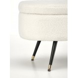 Ławka Aveiro Halmar 120cm | Schowek, Tapicerka Bouclé