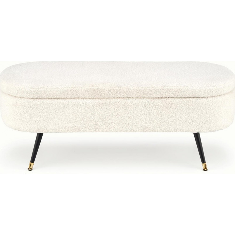 Ławka Aveiro Halmar 120cm | Schowek, Tapicerka Bouclé