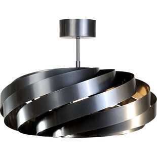 Lampa sufitowa nowoczesna Vento 60cm antracyt Zumaline