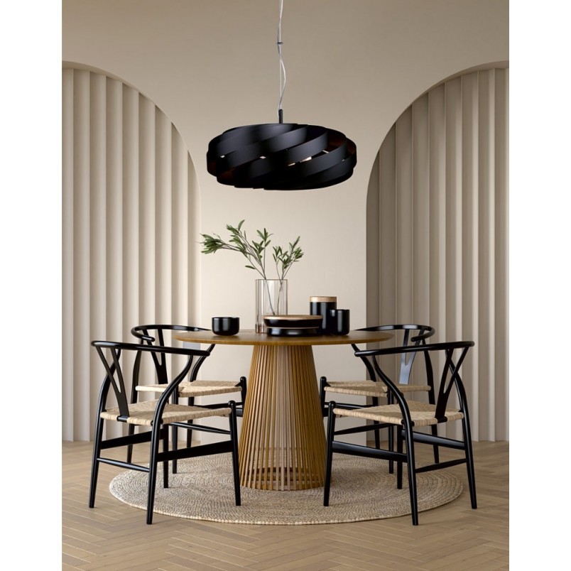 Lampa wisząca Vento 60cm czarna - Nowoczesny design | ZumaLine