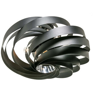 Lampa sufitowa nowoczesna Vento 60cm czarna Zumaline