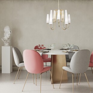 Żyrandol Glamour Magnum | ZumaLine - 60cm, Biały/Złoty