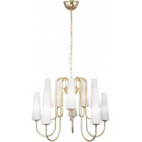 Żyrandol Glamour Magnum | ZumaLine - 60cm, Biały/Złoty