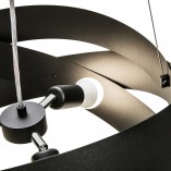 Lampa wisząca nowoczesna Tornado 50cm czarna Zumaline