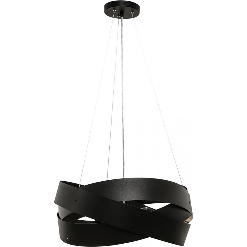 Lampa wisząca nowoczesna Tornado 50cm czarna Zumaline