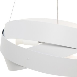 Lampa wisząca nowoczesna Tornado 50cm biała Zumaline
