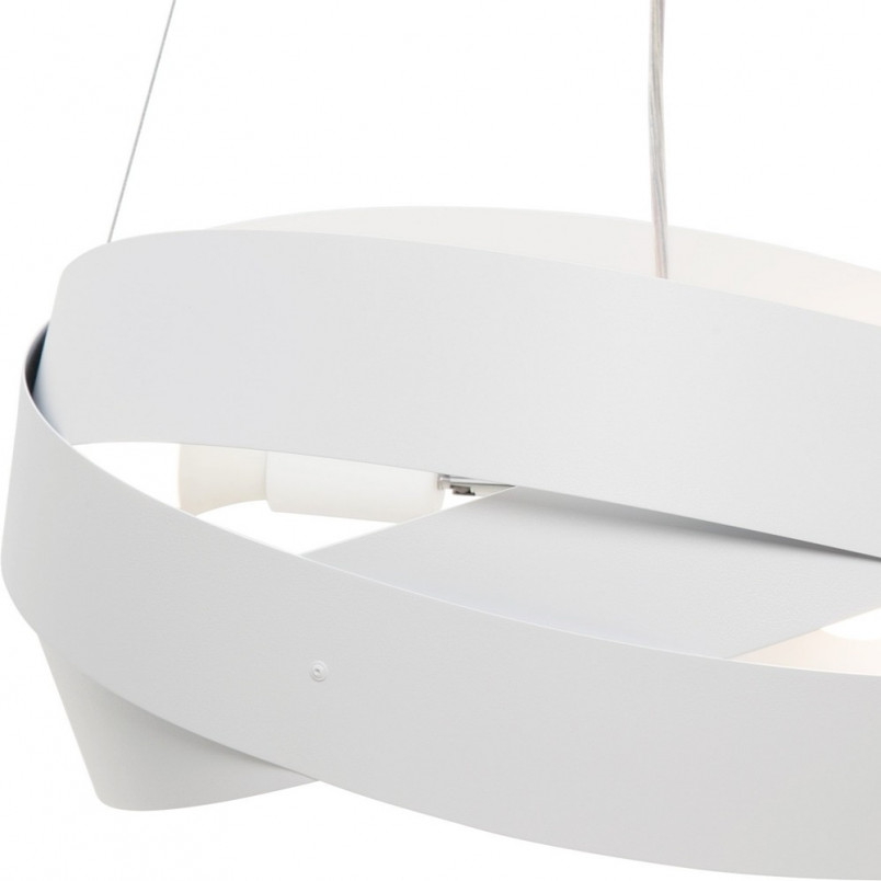Lampa wisząca nowoczesna Tornado 50cm biała Zumaline
