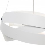 Lampa wisząca nowoczesna Tornado 50cm biała Zumaline